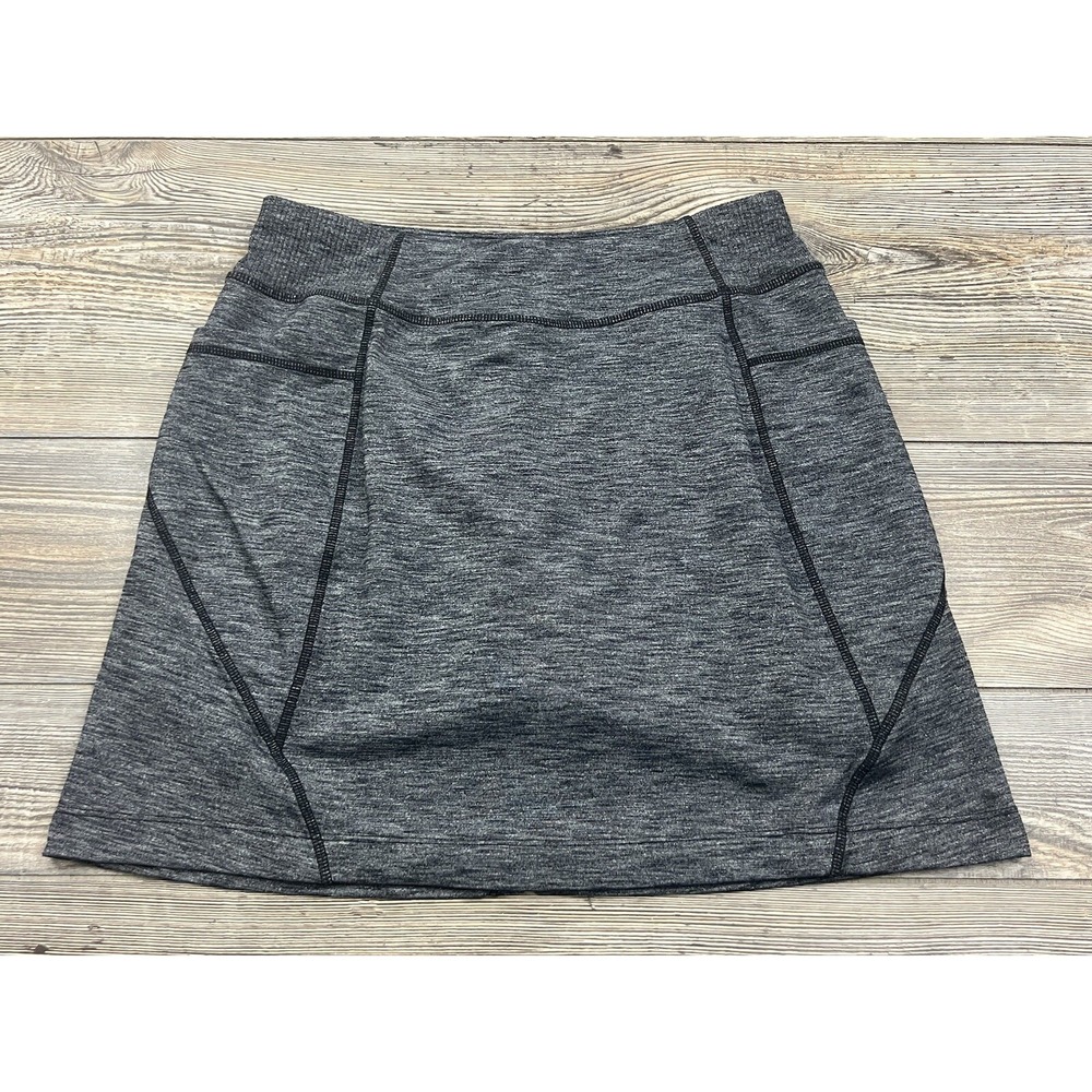 Athleta Excursion Golf Skort Charcoal Gray‎ Women Small Sporty Stretchy Pull-On